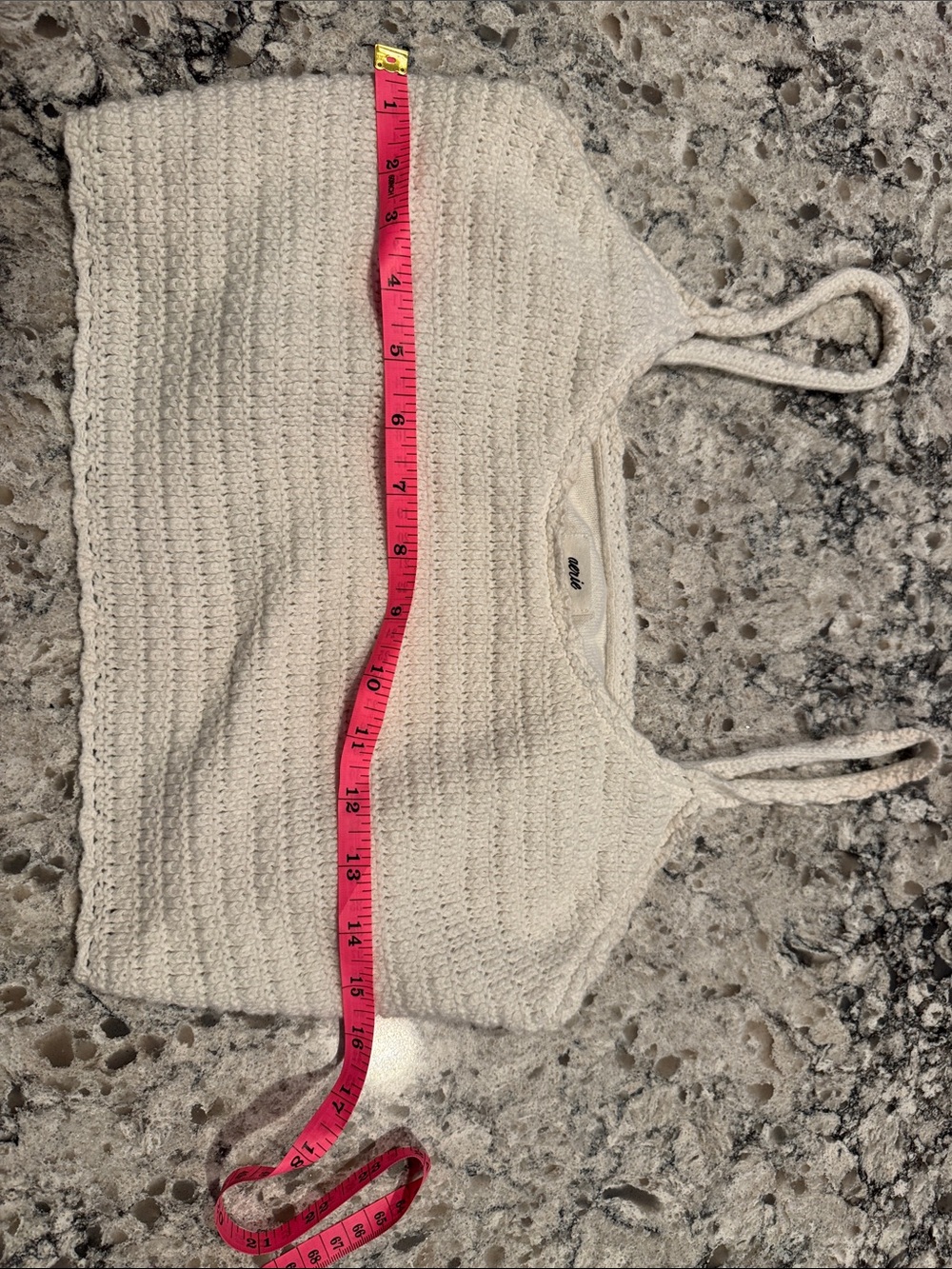 aerie Cream Crochet Cami Tank - Picture 8 of 8